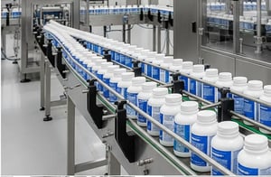 Professional formulator working in our laboratory